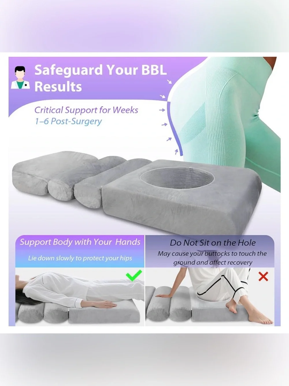 HOMCA BBL Pillow for Sleeping Support